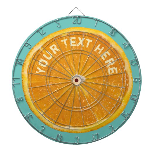 Oranje vruchten Dartboard Dartbord (Voorkant)