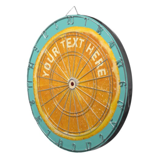Oranje vruchten Dartboard Dartbord (Voorkant Rechts)