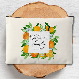 Oranje vruchten en bloemen Zomer Bloemen Botanisch Etui