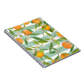 Oranje vruchten Floral: naadloze Vintage. Notitieboek (Rechterzijde)