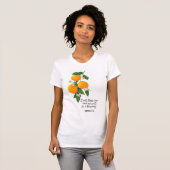 Oranje vruchten Genesis 12:2 T-shirt (Voorkant volledig)