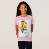 Oranje vruchten Genesis 12:2 T-shirt (Voorkant volledig)