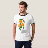 Oranje vruchten Genesis 12:2 T-shirt (Voorkant volledig)