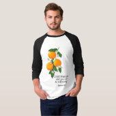 Oranje vruchten Genesis 12:2 T-shirt (Voorkant volledig)