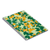 Oranje vruchten: groen motief. notitieboek (Rechterzijde)