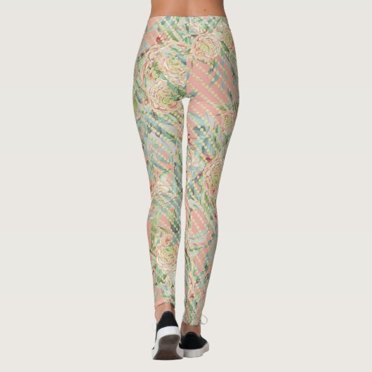 Oranje vruchten leggings (Achterkant)
