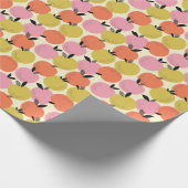 Oranje vruchten, naadloos zomerpatroon. cadeaupapier (Hoek)