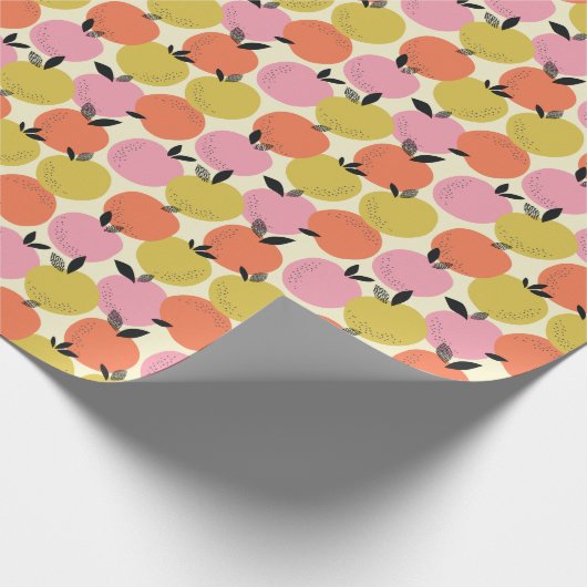 Oranje vruchten, naadloos zomerpatroon. cadeaupapier (Hoek)