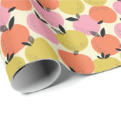 Oranje vruchten, naadloos zomerpatroon. cadeaupapier (Rol Hoek)