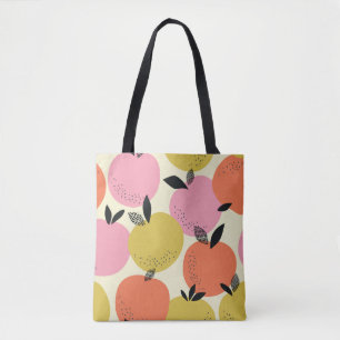 Oranje vruchten, naadloos zomerpatroon. tote bag