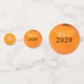 Oranje vruchten Nieuwjaar Confetti (Voorkanten)