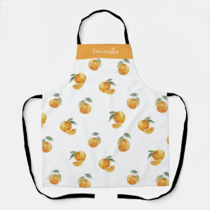 Oranje vruchten schort
