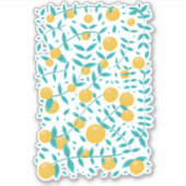  Oranje vruchten Sticker (Voorkant)