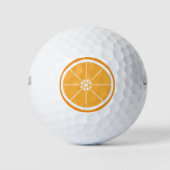 Oranje vruchtensap golfballen (Voorkant)