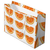 Oranje vruchtensap groot cadeauzakje (Voorkant Gekanteld)