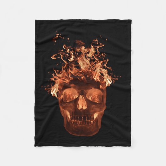 Oranje vuurhals fleece deken (Voorkant)