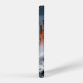 ORANJE VUURTOREN OP EEN ROTSPARTIJ iPhone HOESJE (Rechterkant)