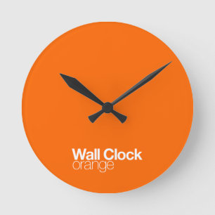 Oranje wandklok