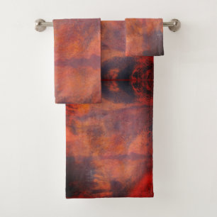 Oranje warmtecabal bad handdoek