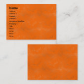 Oranje was - Gepersonaliseerd Visitekaartje (Voorkant / Achterkant)
