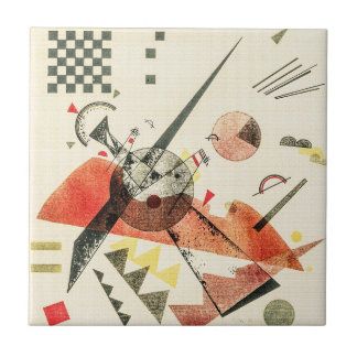 Oranje - Wassily Kandinsky Moderne Kunst Tegeltje