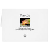 Oranje Water Lily (Achterkant Horizontaal)