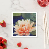 ORANJE WATER LILY PAPER NAPKINS SERVET (Insitu)