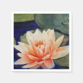ORANJE WATER LILY PAPER NAPKINS SERVET (Voorkant)