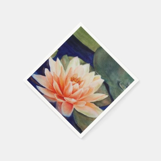 ORANJE WATER LILY PAPER NAPKINS SERVET (Hoek)