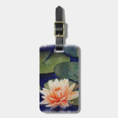 ORANJE WATER LILY PERSONALIZED BAGAGELABEL (Voorkant verticaal)