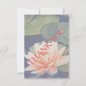 ORANJE WATER LILY  RSVP CARDS (Achterkant)
