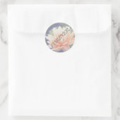 ORANJE WATER LILY WEDDING STICKERS (Tas)
