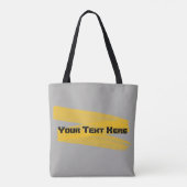 Oranje Watercolor Streep Tote Bag (Achterkant)