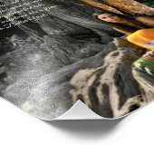 Oranje waterdeeg William Butler Yeats Quote Foto Afdruk (Hoek)