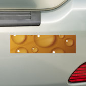 Oranje waterdruppelstructuur bumpersticker (Op auto)