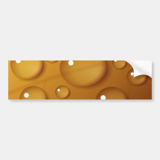 Oranje waterdruppelstructuur bumpersticker (Voorkant)