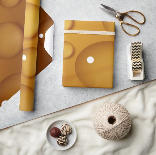 Oranje waterdruppelstructuur cadeaupapier (Crafts)