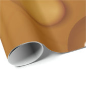 Oranje waterdruppelstructuur cadeaupapier (Rol Hoek)