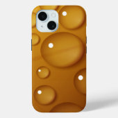 Oranje waterdruppelstructuur Case-Mate iPhone case (Achterkant)
