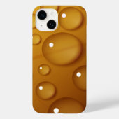 Oranje waterdruppelstructuur Case-Mate iPhone case (Achterkant)