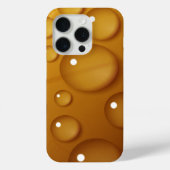 Oranje waterdruppelstructuur Case-Mate iPhone case (Achterkant)