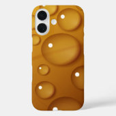 Oranje waterdruppelstructuur Case-Mate iPhone case (Achterkant)