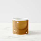 Oranje waterdruppelstructuur espresso kop (Voorkant)