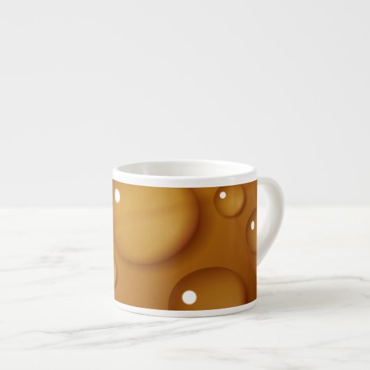 Oranje waterdruppelstructuur espresso kop (Voorkant rechts)