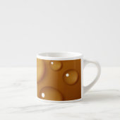 Oranje waterdruppelstructuur espresso kop (Rechts)