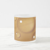 Oranje waterdruppelstructuur matglas koffiemok (Center)