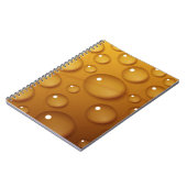 Oranje waterdruppelstructuur notitieboek (Linkerzijde)