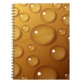 Oranje waterdruppelstructuur notitieboek
