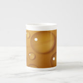 Oranje waterdruppelstructuur porselein kop (Voorkant)