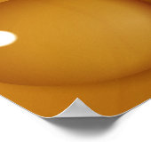 Oranje waterdruppelstructuur poster (Hoek)